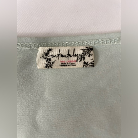 Free People Fair and Square Neck Duo Bodysuit Color Dewkist / Sea-foam Teal - Picture 4 of 11